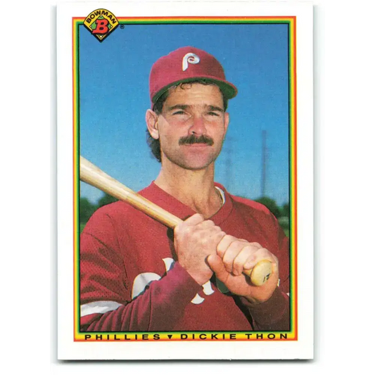 1990 Bowman #155 Dickie Thon NM-MT Philadelphia Phillies Baseball Card