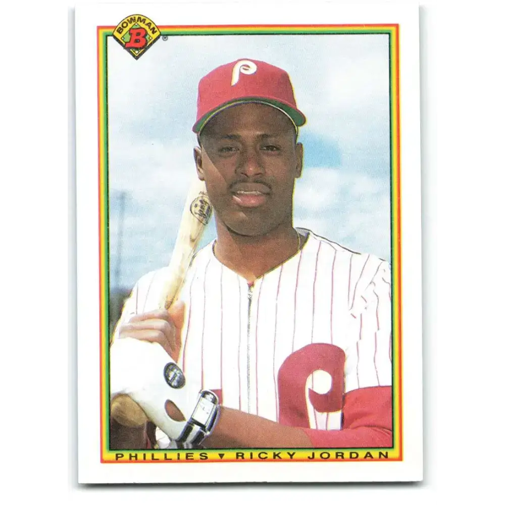 1990 Bowman #156 Ricky Jordan NM-MT Philadelphia Phillies Baseball Card