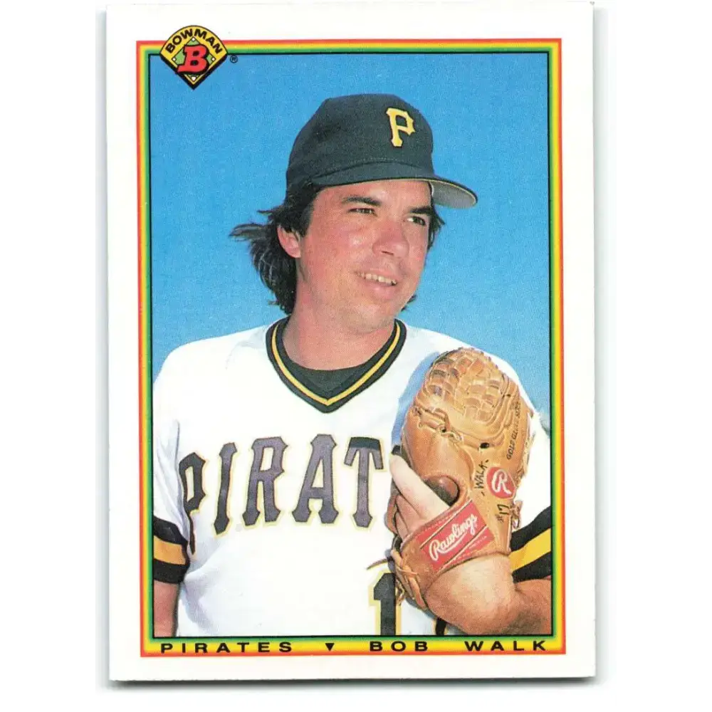 1990 Bowman #163 Bob Walk NM-MT Pittsburgh Pirates Baseball Card - Baseball Card Single