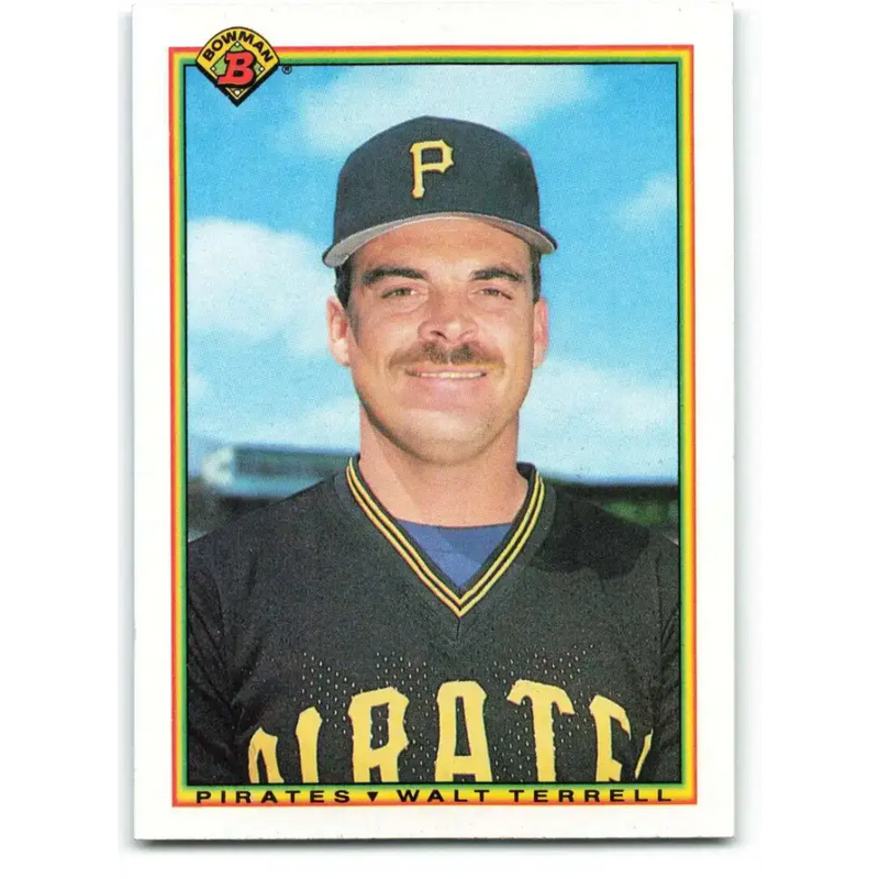 1990 Bowman #165 Walt Terrell NM-MT Pittsburgh Pirates Baseball Card - Baseball Card Single