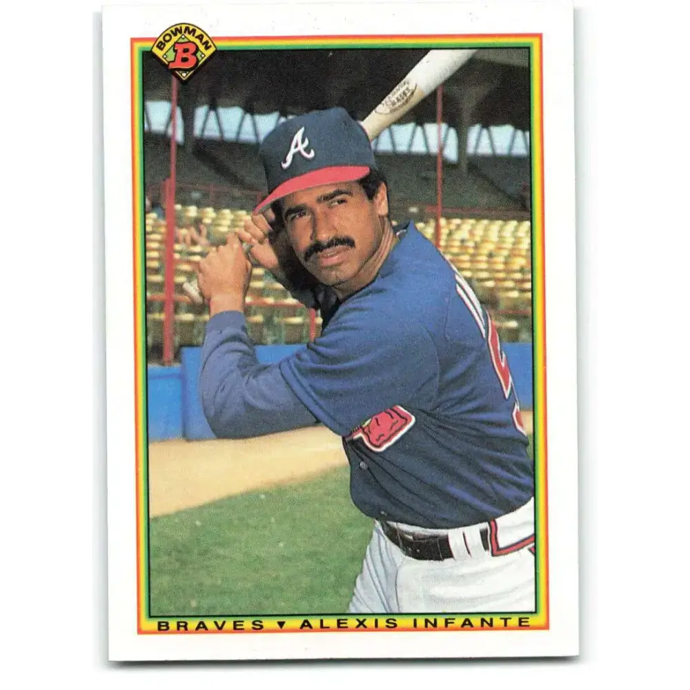 1990 Bowman #17 Alexis Infante NM-MT Atlanta Braves Baseball Card