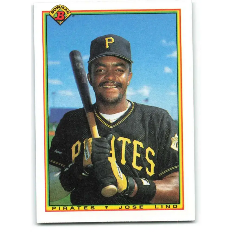 1990 Bowman #170 Jose Lind NM-MT Pittsburgh Pirates Baseball Card - Baseball Card Single