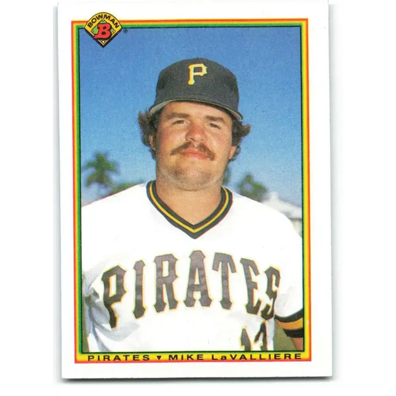 1990 Bowman #172 Mike LaValliere NM-MT Pittsburgh Pirates Baseball Card - Baseball Card Single