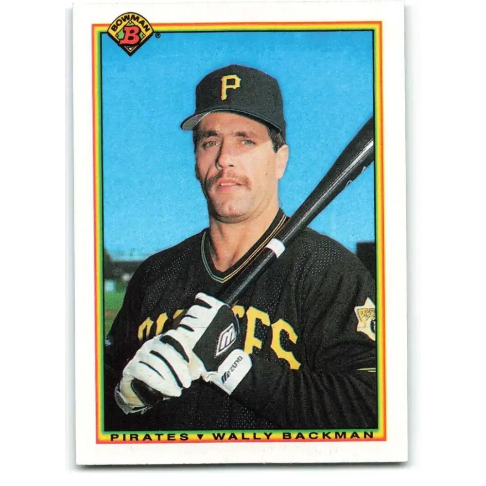 1990 Bowman #177 Wally Backman NM-MT Pittsburgh Pirates Baseball Card - Baseball Card Single