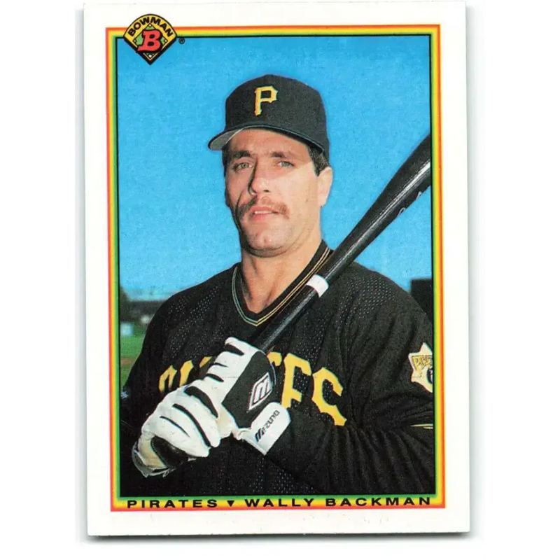 1990 Bowman #177 Wally Backman NM-MT Pittsburgh Pirates Baseball Card - Baseball Card Single