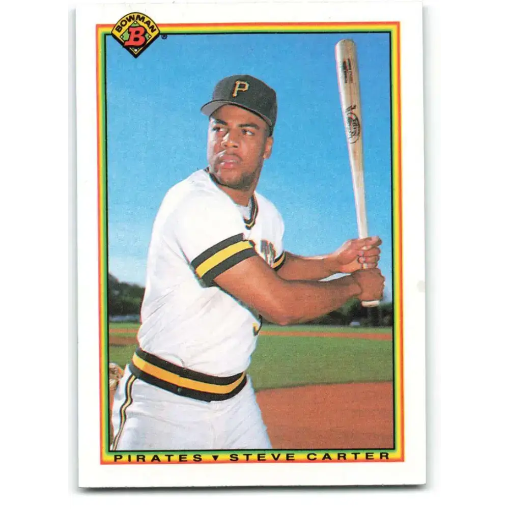 1990 Bowman #179 Steve Carter NM-MT Pittsburgh Pirates Baseball Card - Baseball Card Single