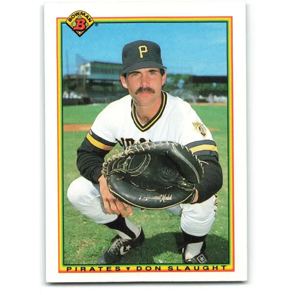 1990 Bowman #182 Don Slaught NM-MT Pittsburgh Pirates Baseball Card - Baseball Card Single