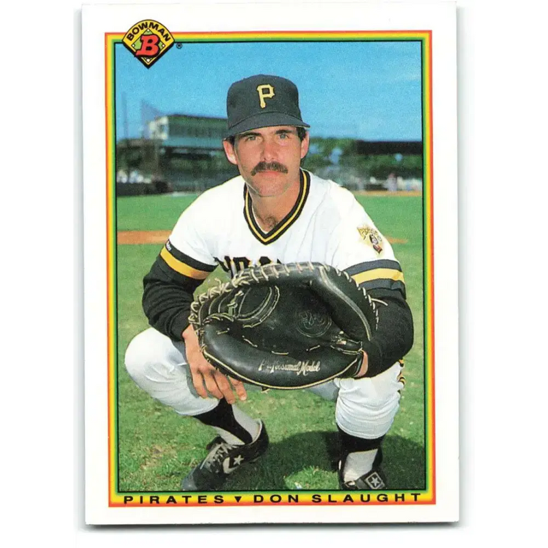 1990 Bowman #182 Don Slaught NM-MT Pittsburgh Pirates Baseball Card - Baseball Card Single