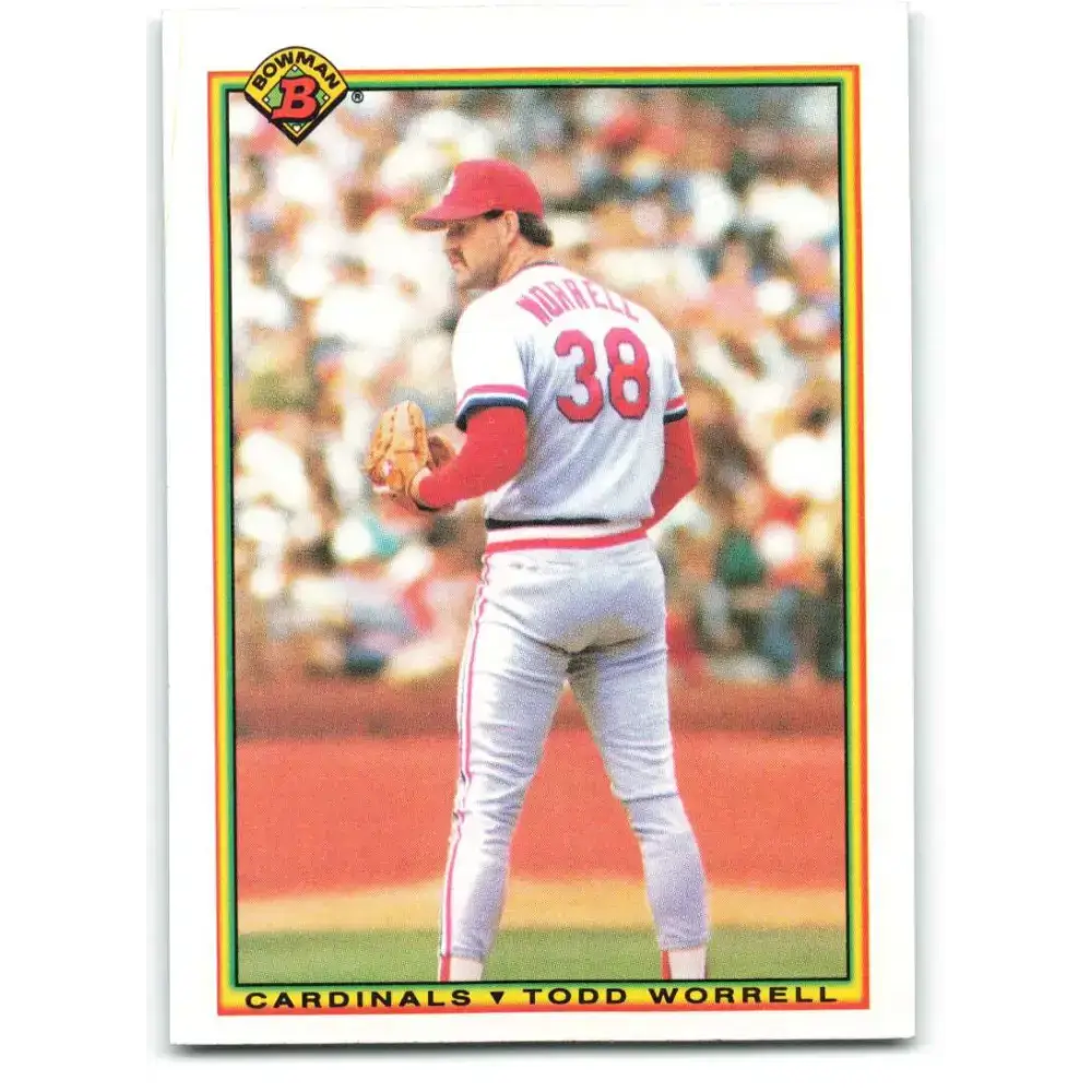 1990 Bowman #185 Todd Worrell NM-MT St. Louis Cardinals Baseball Card