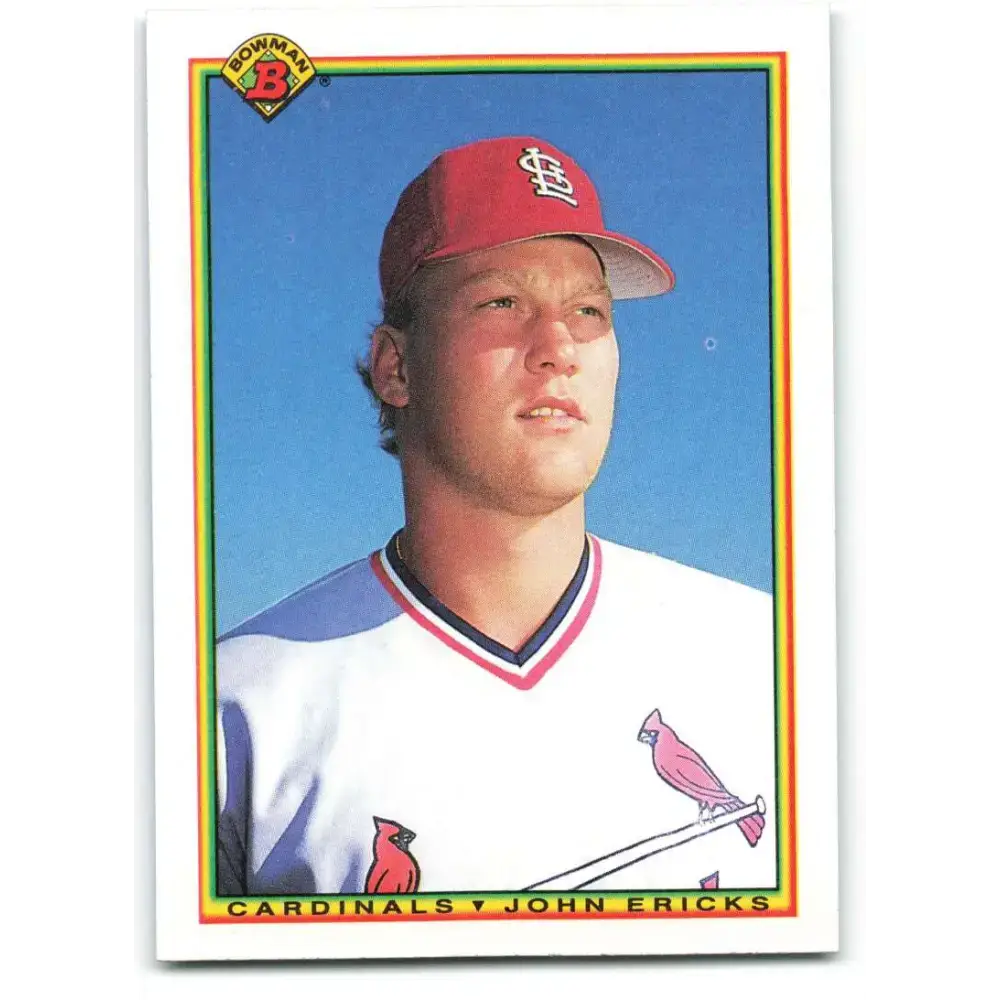 1990 Bowman #190 John Ericks NM-MT St. Louis Cardinals Baseball Card - Baseball Card Single