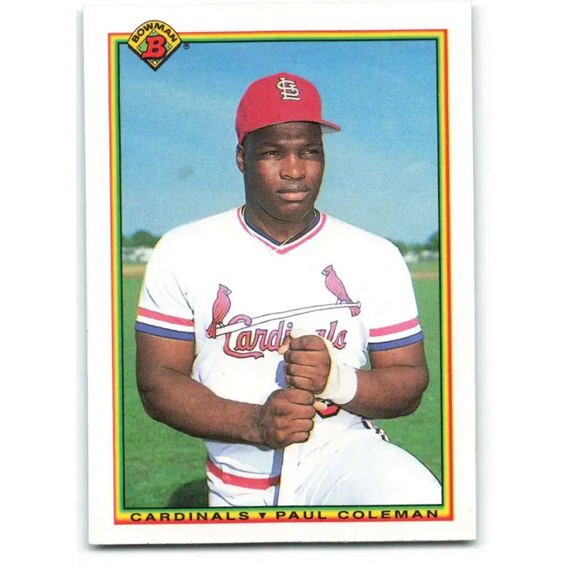 1990 Bowman #199 Paul Coleman NM-MT RC Rookie St. Louis Cardinals Baseball Card - Baseball Card Single