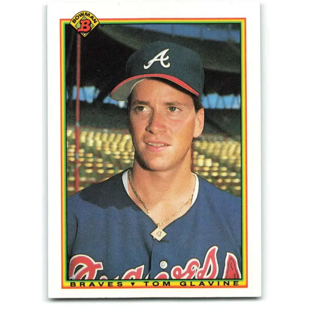 1990 Bowman #2 Tom Glavine NM-MT Atlanta Braves Baseball Card - Baseball Card Single
