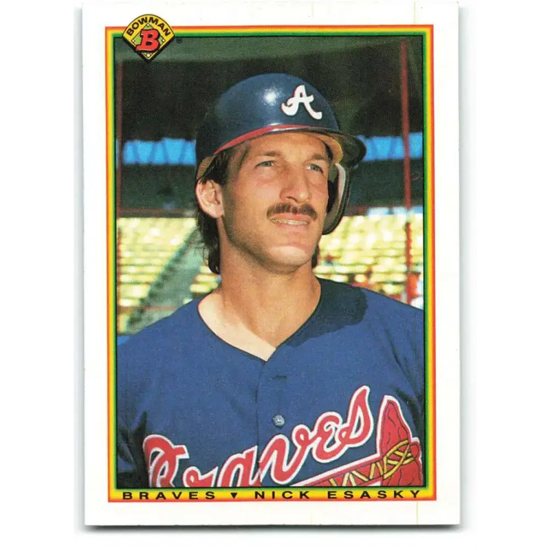 1990 Bowman #20 Nick Esasky NM-MT Atlanta Braves Baseball Card - Baseball Card Single