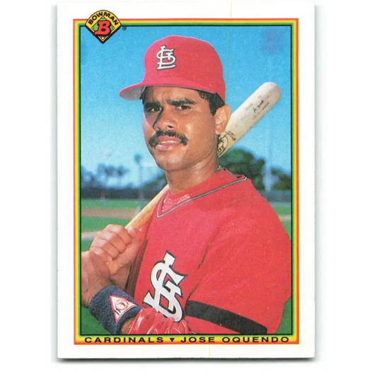 1990 Bowman #200 Jose Oquendo NM-MT St. Louis Cardinals Baseball Card - Baseball Card Single