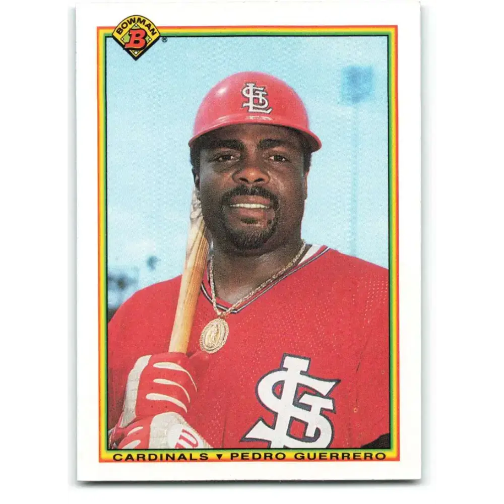 1990 Bowman #201 Pedro Guerrero NM-MT St. Louis Cardinals Baseball Card