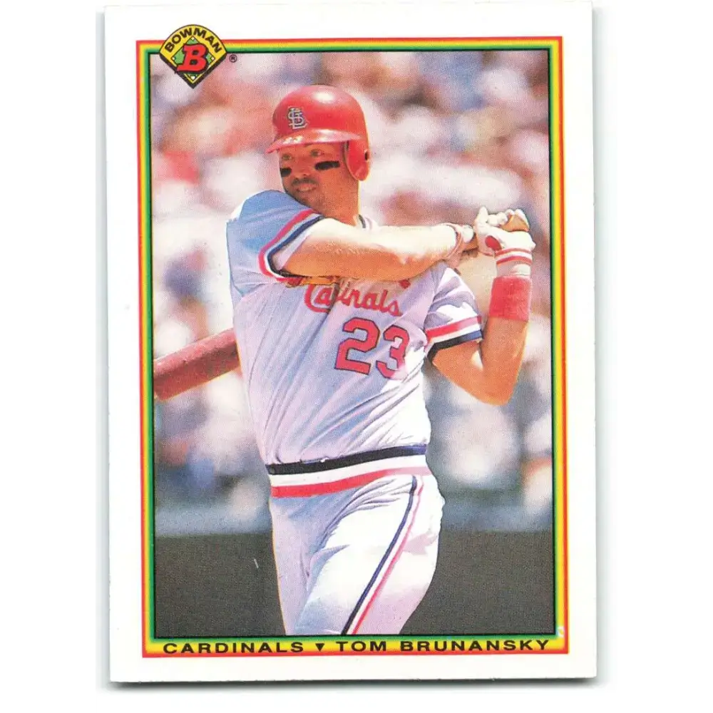 1990 Bowman #202 Tom Brunansky NM-MT St. Louis Cardinals Baseball Card - Baseball Card Single