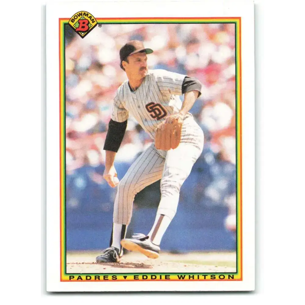 1990 Bowman #204 Ed Whitson NM-MT San Diego Padres Baseball Card - Baseball Card Single