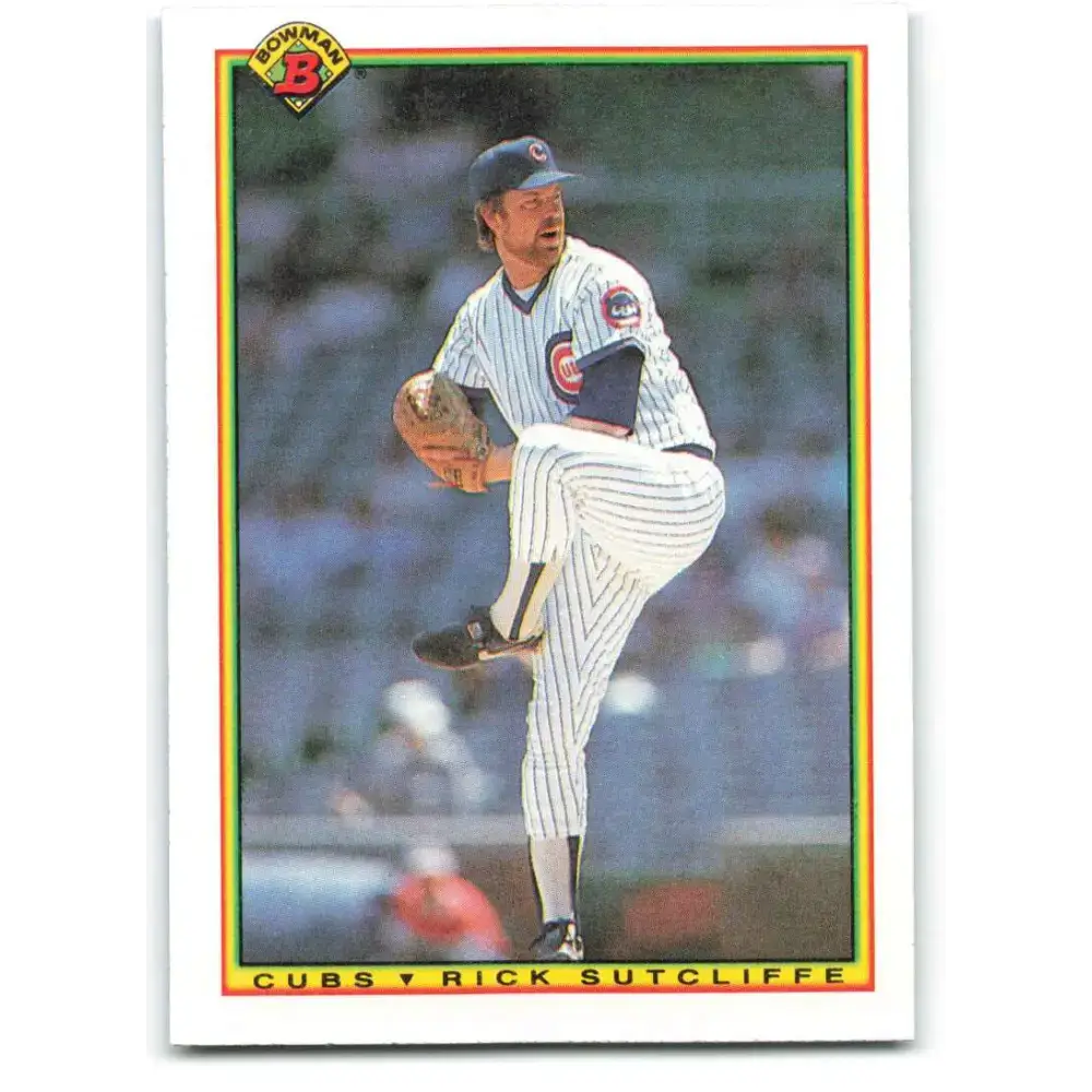 1990 Bowman #21 Rick Sutcliffe NM-MT Chicago Cubs Baseball Card - Baseball Card Single