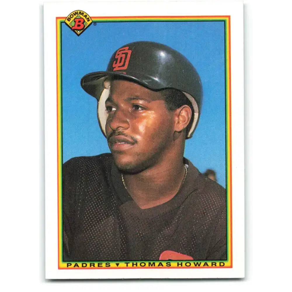 1990 Bowman #212 Thomas Howard NM-MT San Diego Padres Baseball Card - Baseball Card Single