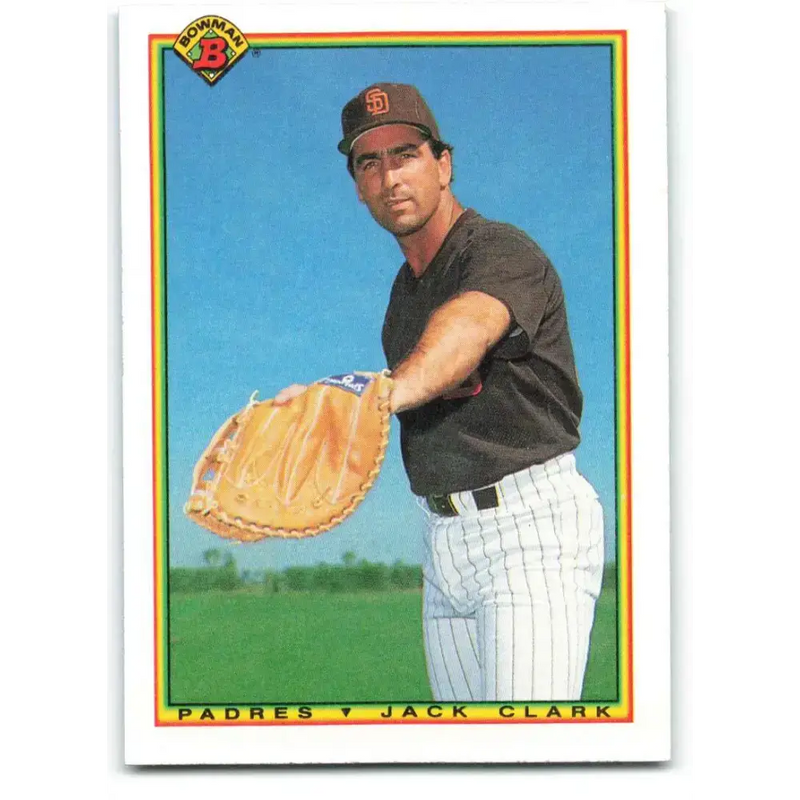 1990 Bowman #214 Jack Clark NM-MT San Diego Padres Baseball Card - Baseball Card Single