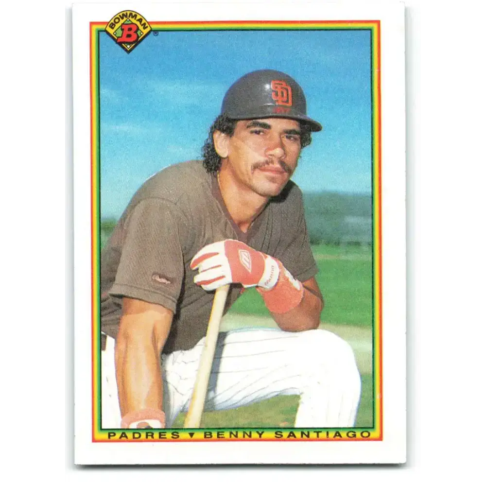 1990 Bowman #218 Benito Santiago NM-MT San Diego Padres Baseball Card
