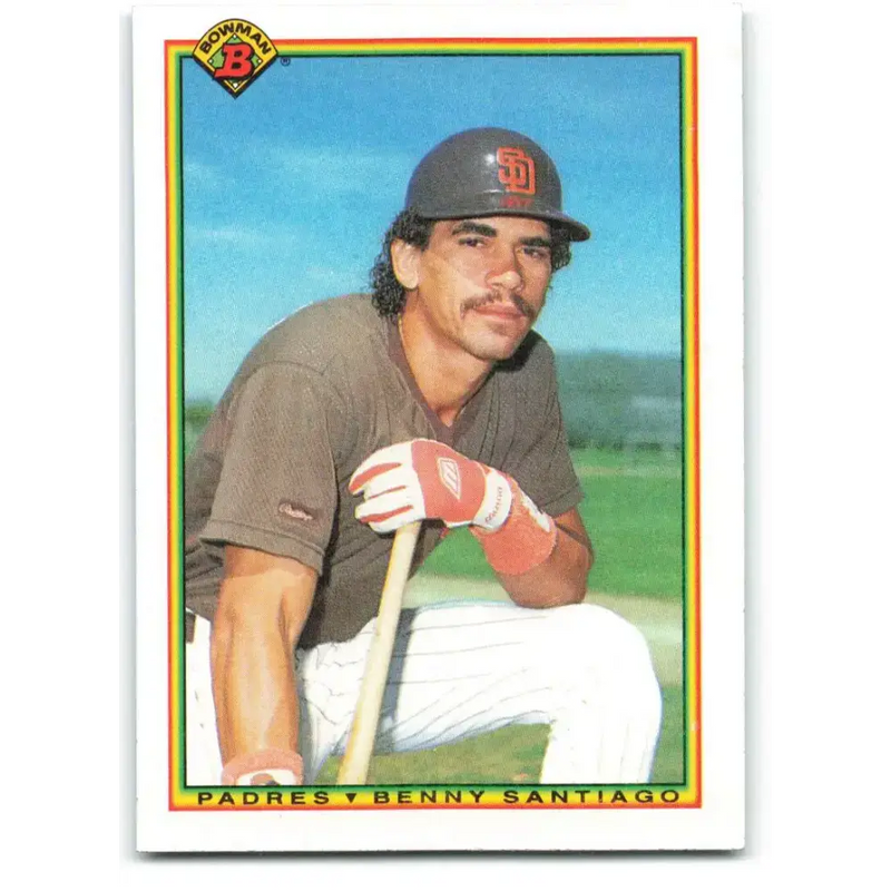 1990 Bowman #218 Benito Santiago NM-MT San Diego Padres Baseball Card