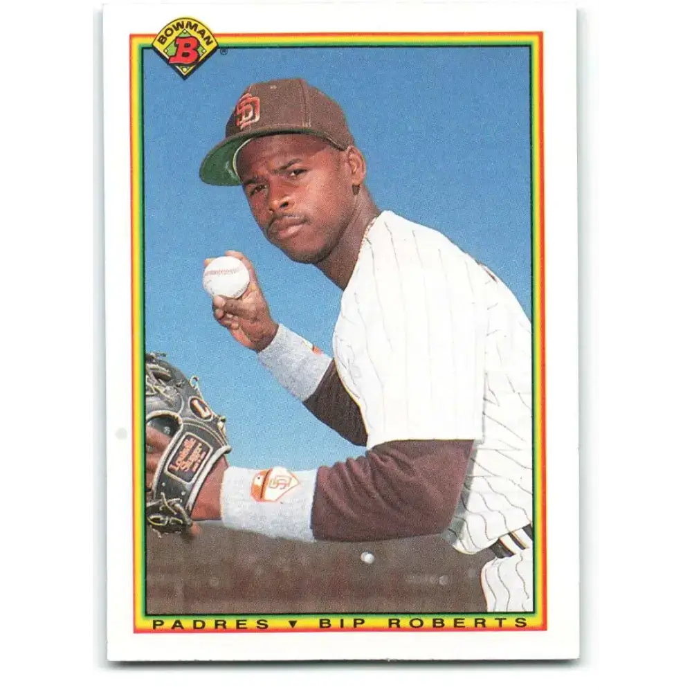 1990 Bowman #222 Bip Roberts NM-MT San Diego Padres Baseball Card - Baseball Card Single