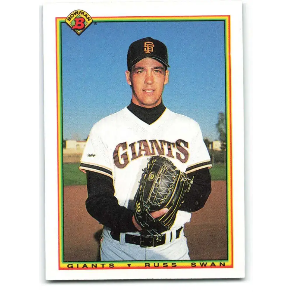 1990 Bowman #224 Russ Swan NM-MT RC Rookie San Francisco Giants Baseball Card - Baseball Card Single