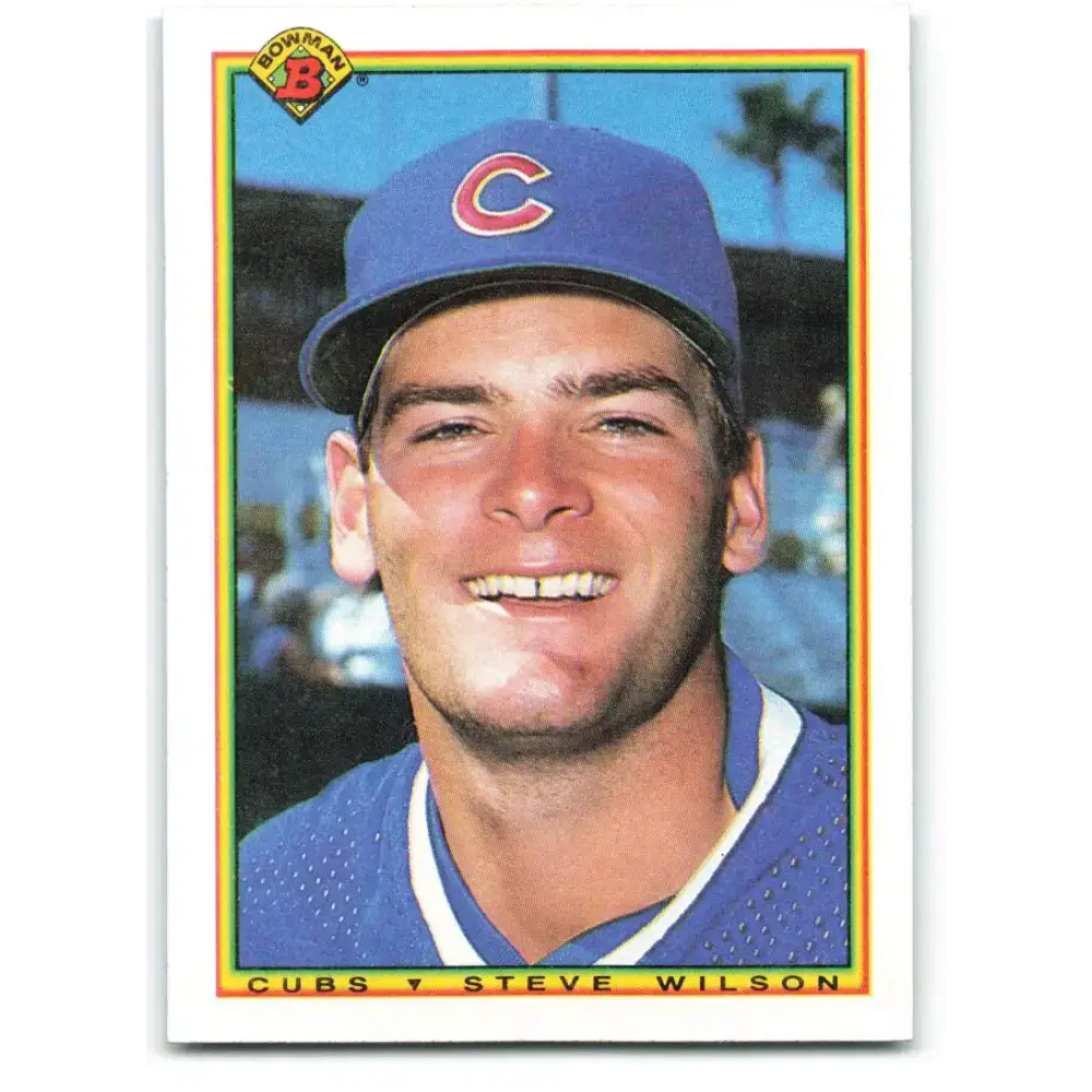 1990 Bowman #23 Steve Wilson NM-MT Chicago Cubs Baseball Card - Baseball Card Single