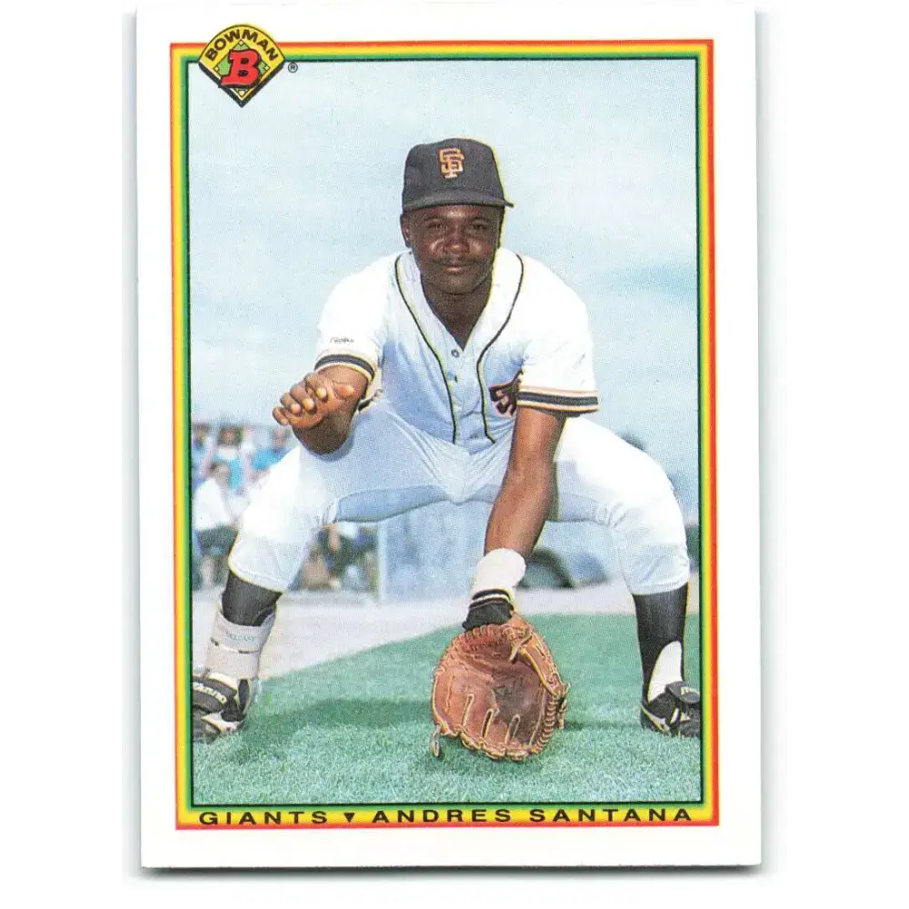 1990 Bowman #230 Andres Santana NM-MT RC Rookie San Francisco Giants Baseball Card