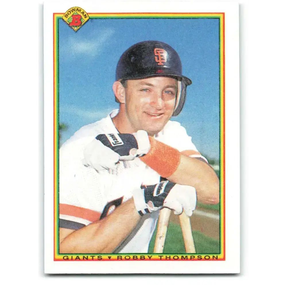 1990 Bowman #233 Robby Thompson NM-MT San Francisco Giants Baseball Card - Baseball Card Single