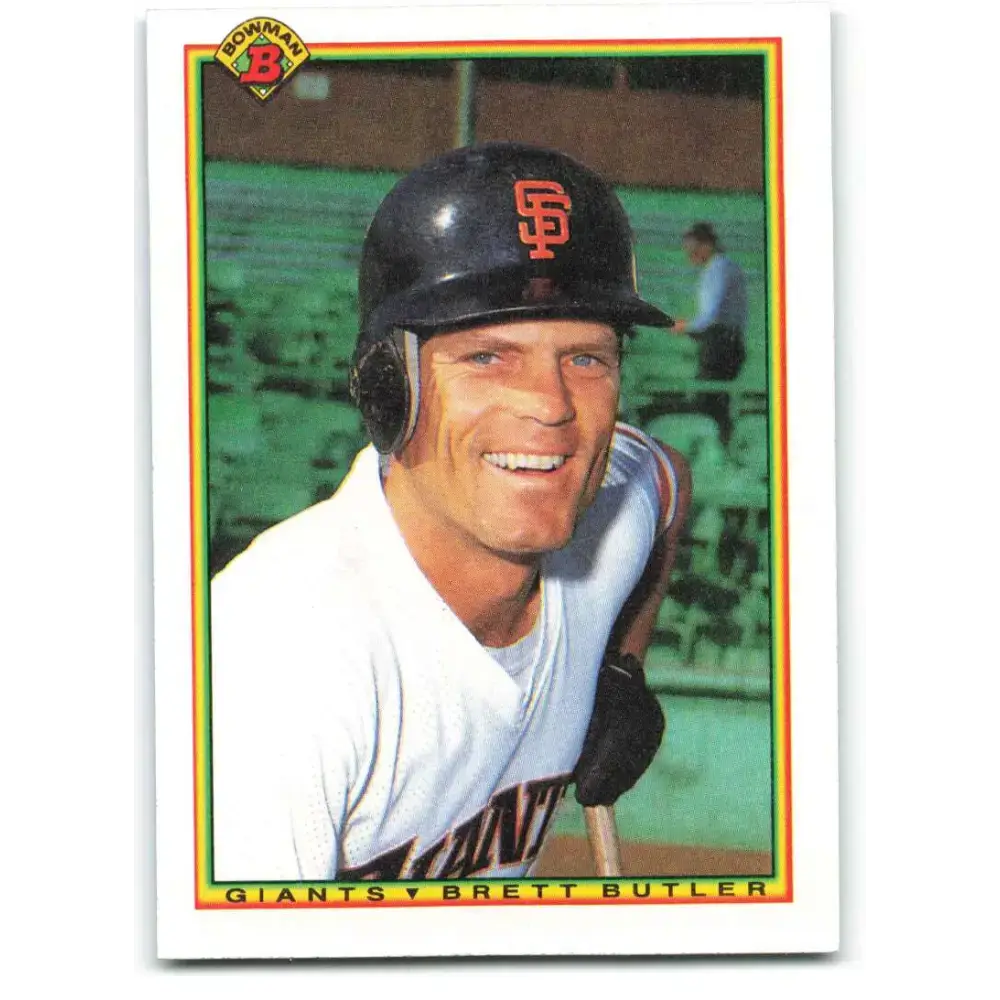 1990 Bowman #237 Brett Butler NM-MT San Francisco Giants Baseball Card - Baseball Card Single