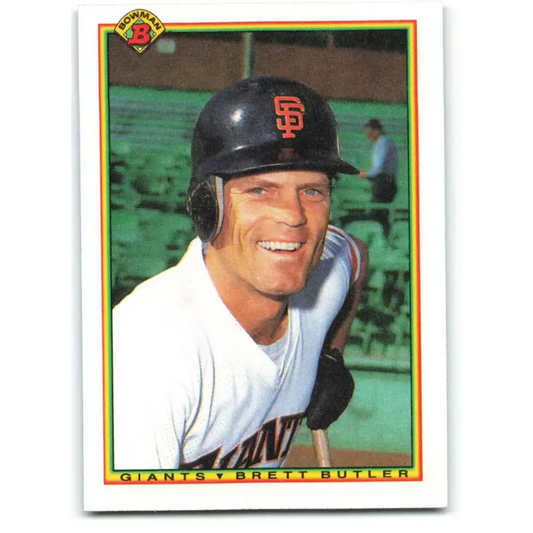 1990 Bowman #237 Brett Butler NM-MT San Francisco Giants Baseball Card - Baseball Card Single