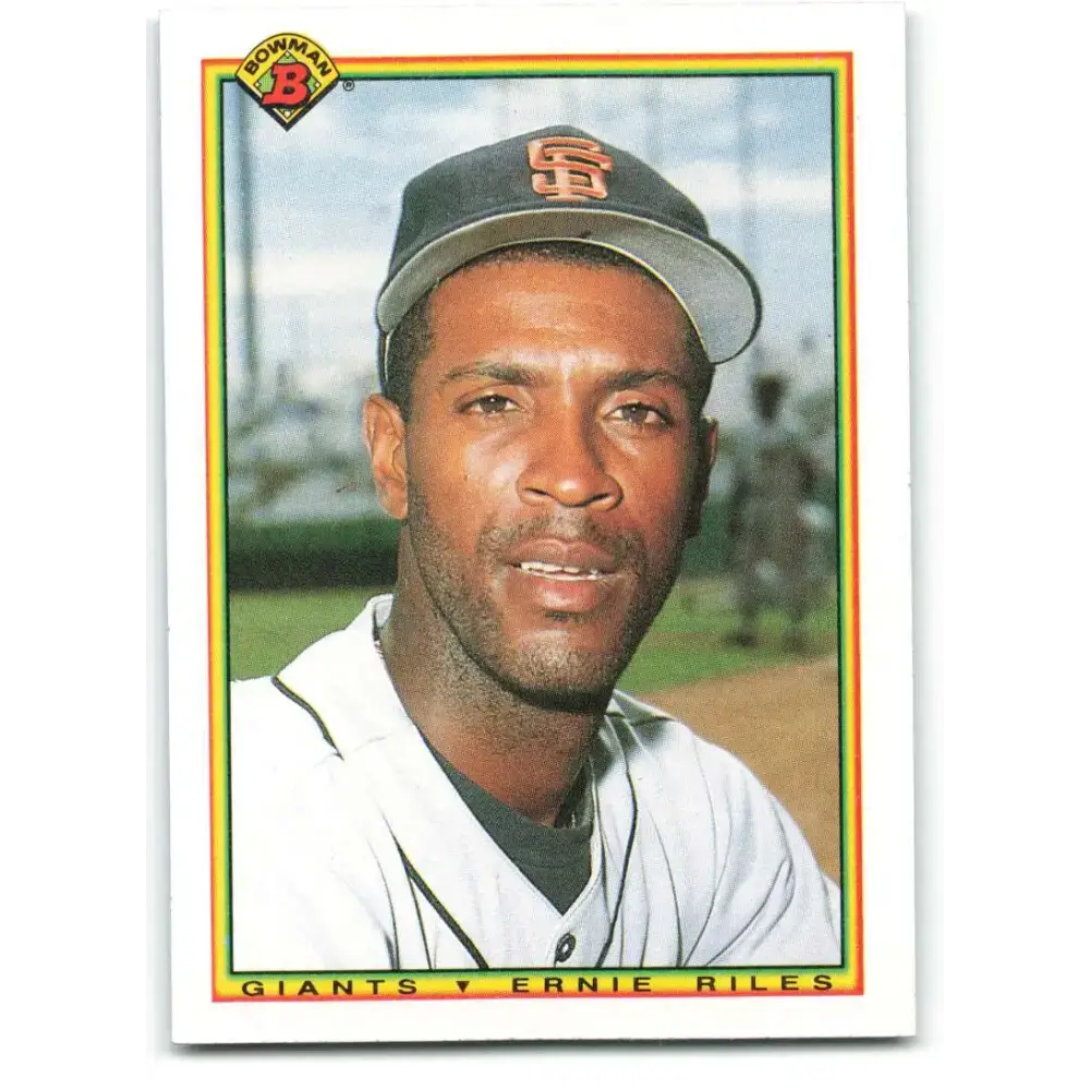 1990 Bowman #239 Ernest Riles NM-MT San Francisco Giants Baseball Card - Baseball Card Single