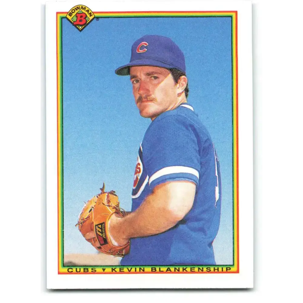 1990 Bowman #24 Kevin Blankenship NM-MT Chicago Cubs Baseball Card - Baseball Card Single