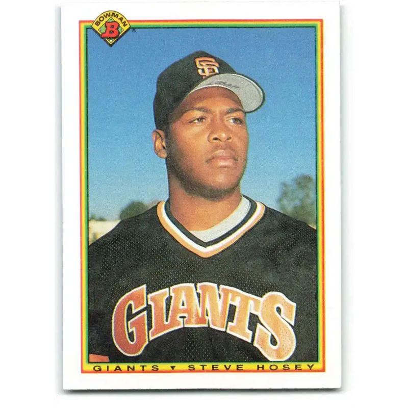 1990 Bowman #242 Steve Hosey NM-MT RC Rookie San Francisco Giants Baseball Card