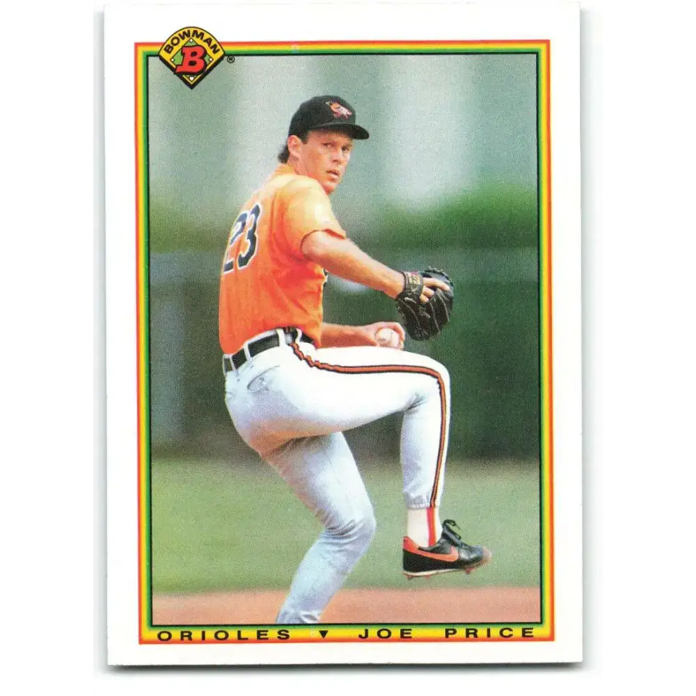1990 Bowman #245 Joe Price NM-MT Baltimore Orioles Baseball Card - Baseball Card Single