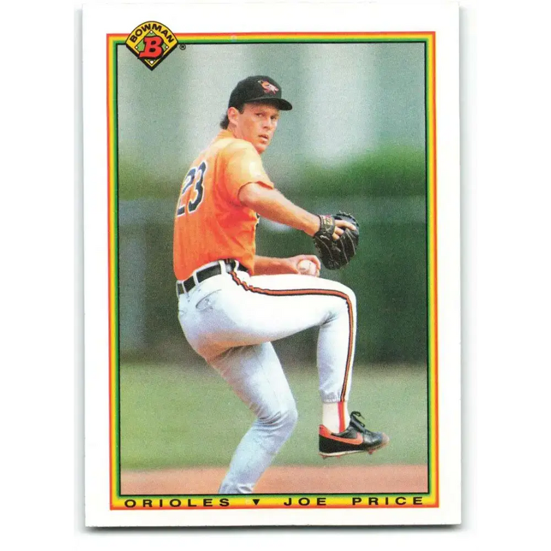 1990 Bowman #245 Joe Price NM-MT Baltimore Orioles Baseball Card - Baseball Card Single