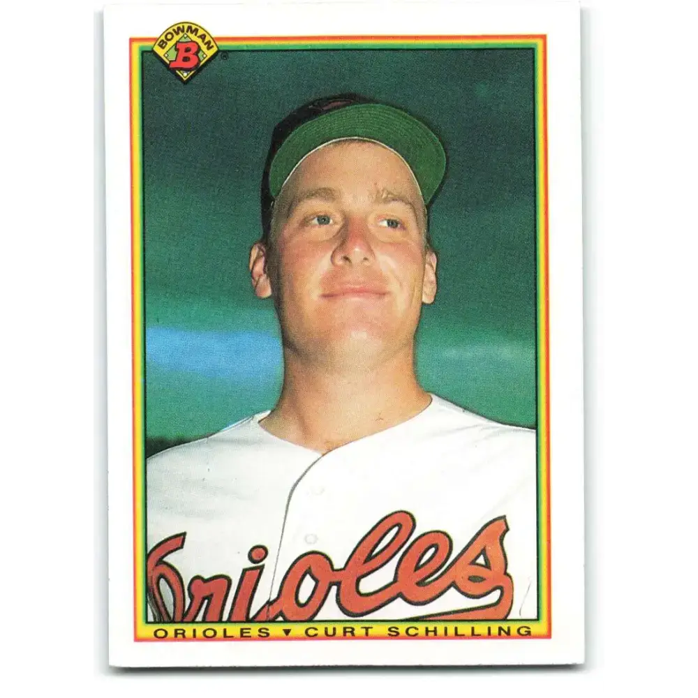 1990 Bowman #246 Curt Schilling NM-MT Baltimore Orioles Baseball Card - Baseball Card Single