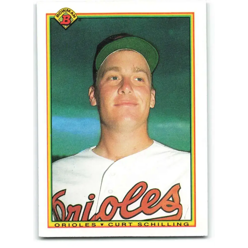 1990 Bowman #246 Curt Schilling NM-MT Baltimore Orioles Baseball Card - Baseball Card Single