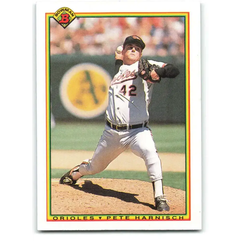 1990 Bowman #247 Pete Harnisch NM-MT Baltimore Orioles Baseball Card - Baseball Card Single
