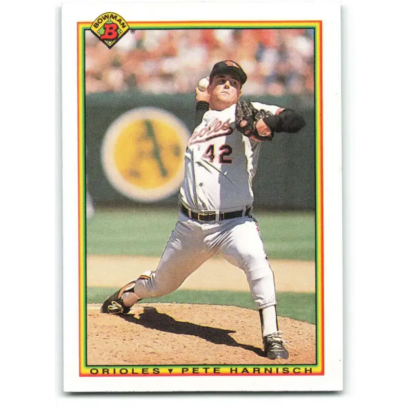 1990 Bowman #247 Pete Harnisch NM-MT Baltimore Orioles Baseball Card - Baseball Card Single