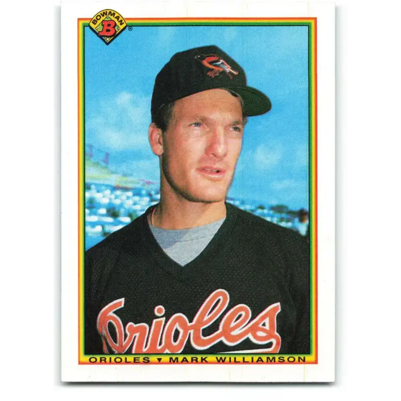 1990 Bowman #248 Mark Williamson NM-MT Baltimore Orioles Baseball Card - Baseball Card Single