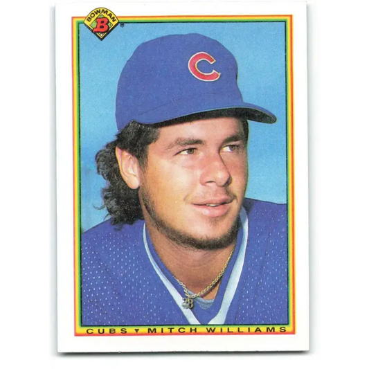 1990 Bowman #25 Mitch Williams NM-MT Chicago Cubs Baseball Card