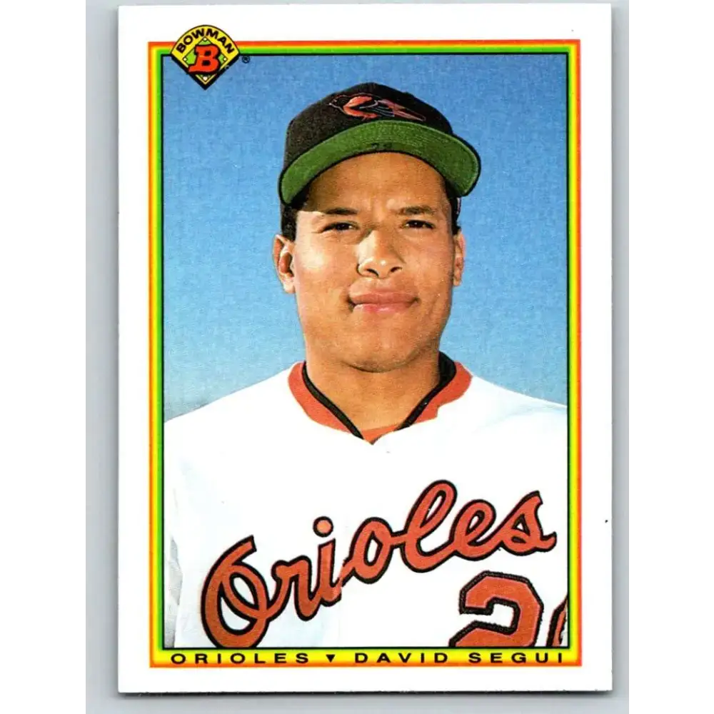 1990 Bowman #251 David Segui NM-MT RC Rookie Baltimore Orioles Baseball Card - Baseball Card Single