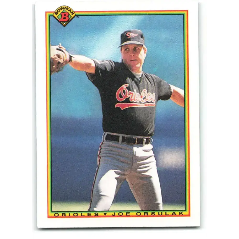 1990 Bowman #252 Joe Orsulak NM-MT Baltimore Orioles Baseball Card - Baseball Card Single
