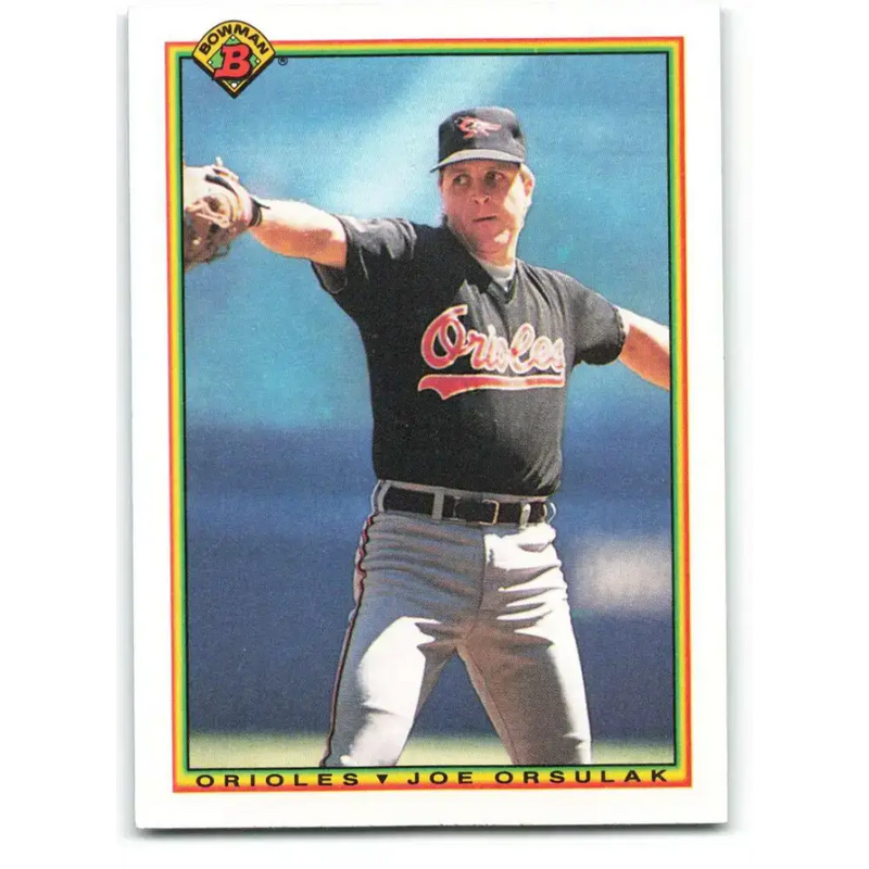 1990 Bowman #252 Joe Orsulak NM-MT Baltimore Orioles Baseball Card - Baseball Card Single