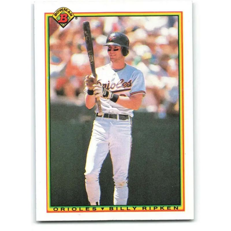 1990 Bowman #256 Billy Ripken NM-MT Baltimore Orioles Baseball Card - Baseball Card Single