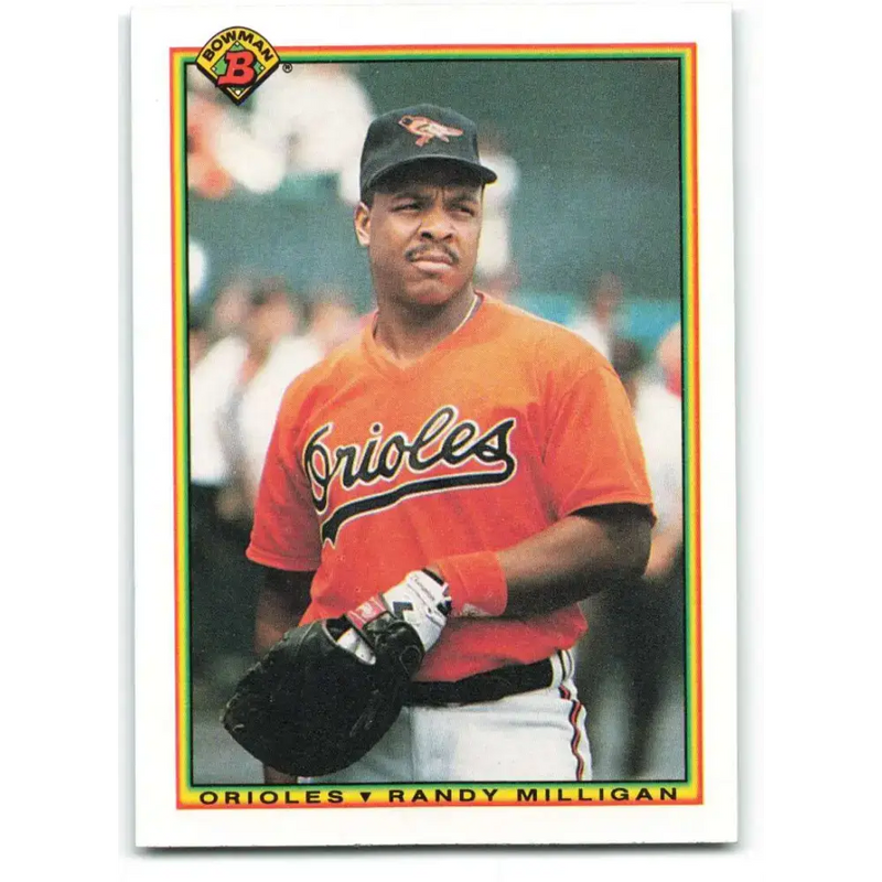 1990 Bowman #257 Randy Milligan NM-MT Baltimore Orioles Baseball Card - Baseball Card Single