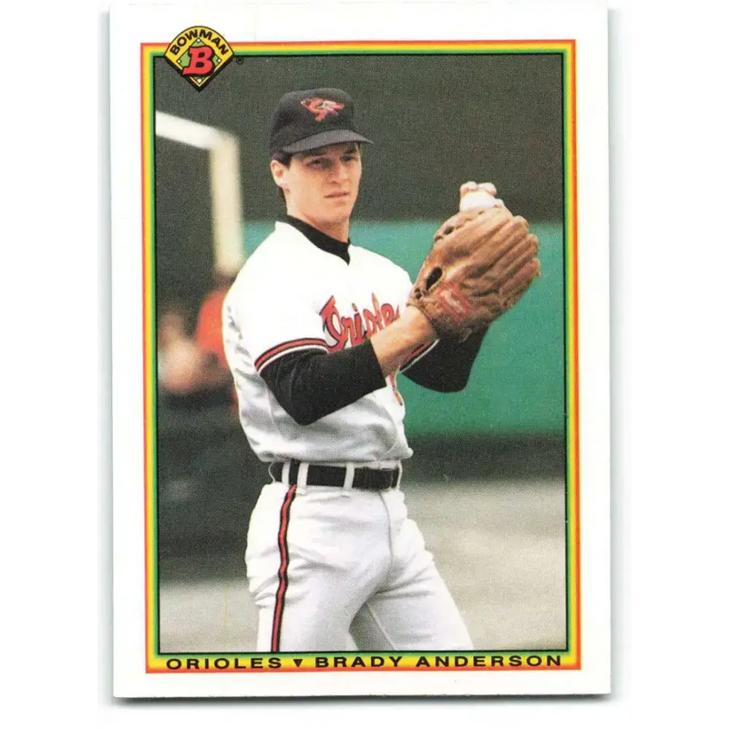 1990 Bowman #258 Brady Anderson NM-MT Baltimore Orioles Baseball Card - Baseball Card Single